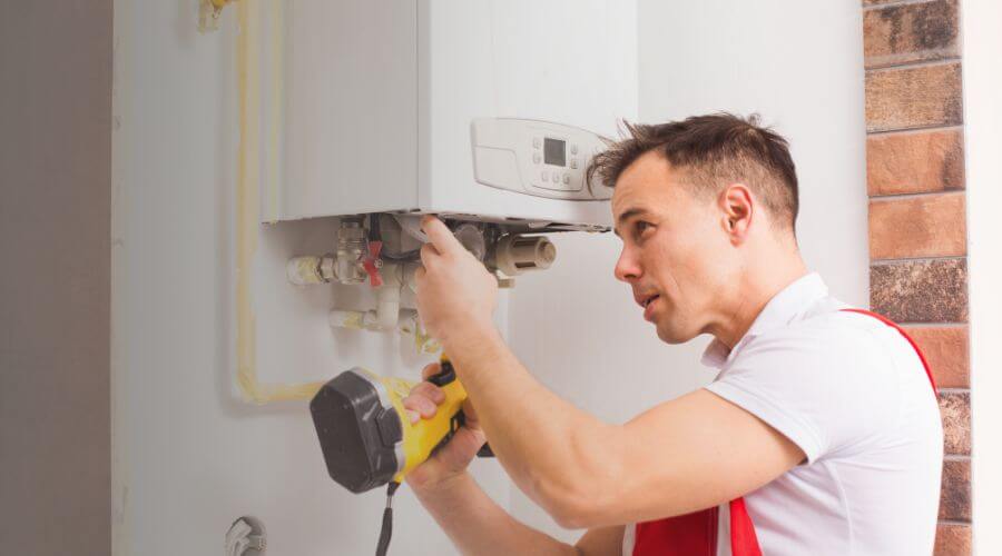 Local tankless water heater installation in Stendal, IN